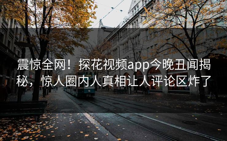 震惊全网！探花视频app今晚丑闻揭秘，惊人圈内人真相让人评论区炸了